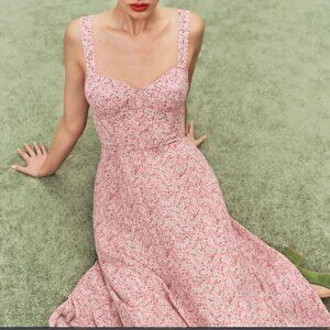 Reformation Lela Dress Pink - Size 4